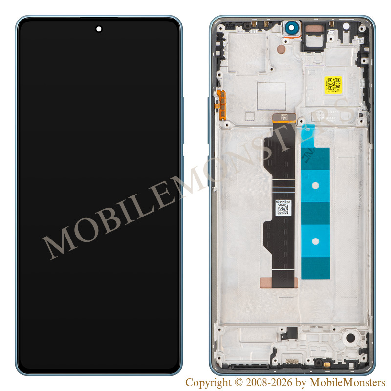Lcd Xiaomi Redmi Note 14S with Touchscreen, lens and front frame (Service pack) Blue Lcd Xiaomi Redmi Note 14S with Touchscreen, lens and front frame (Service pack) Blue