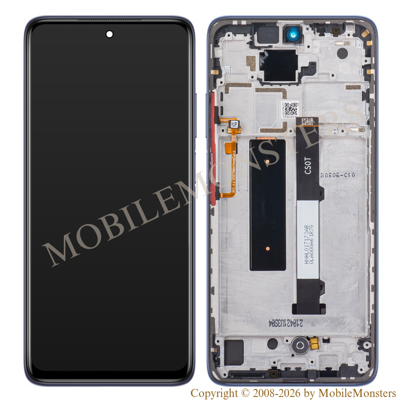 Displejs Xiaomi Redmi Note 9 Pro 5G (M2007J17C) ar Skārienjūtīgo stiklu un apkart ramiti (Service pack) Pelēks Displejs Xiaomi Redmi Note 9 Pro 5G (M2007J17C) ar Skārienjūtīgo stiklu un apkart ramiti (Service pack) Pelēks