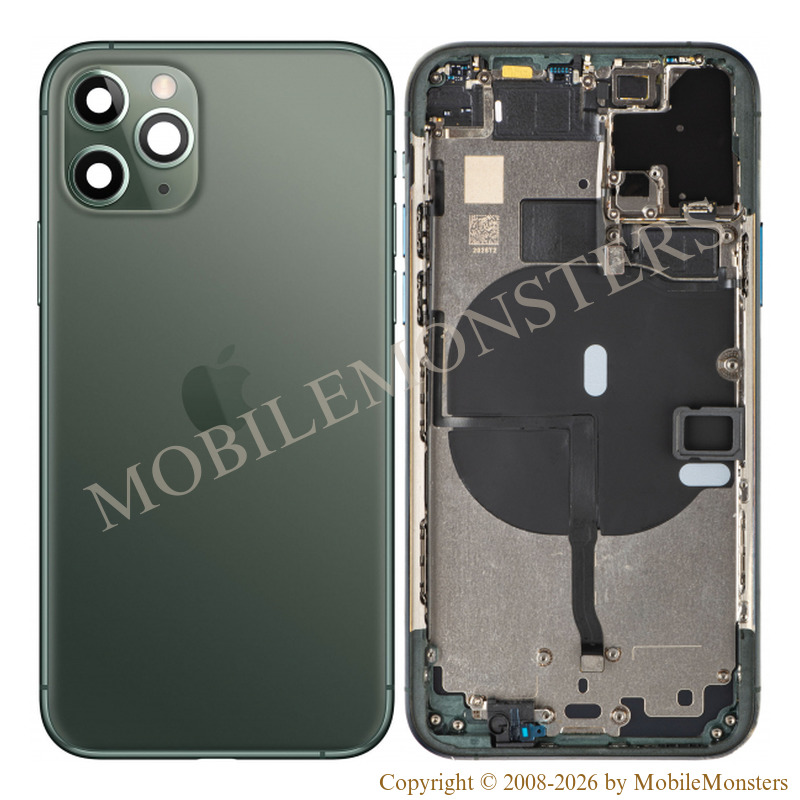 Korpuss iPhone 11 Pro (A2215) Videja daļa, Baterijas vāciņš, (Lietots A stavoklis) Zaļš Korpuss iPhone 11 Pro (A2215) Videja daļa, Baterijas vāciņš, (Lietots A stavoklis) Zaļš