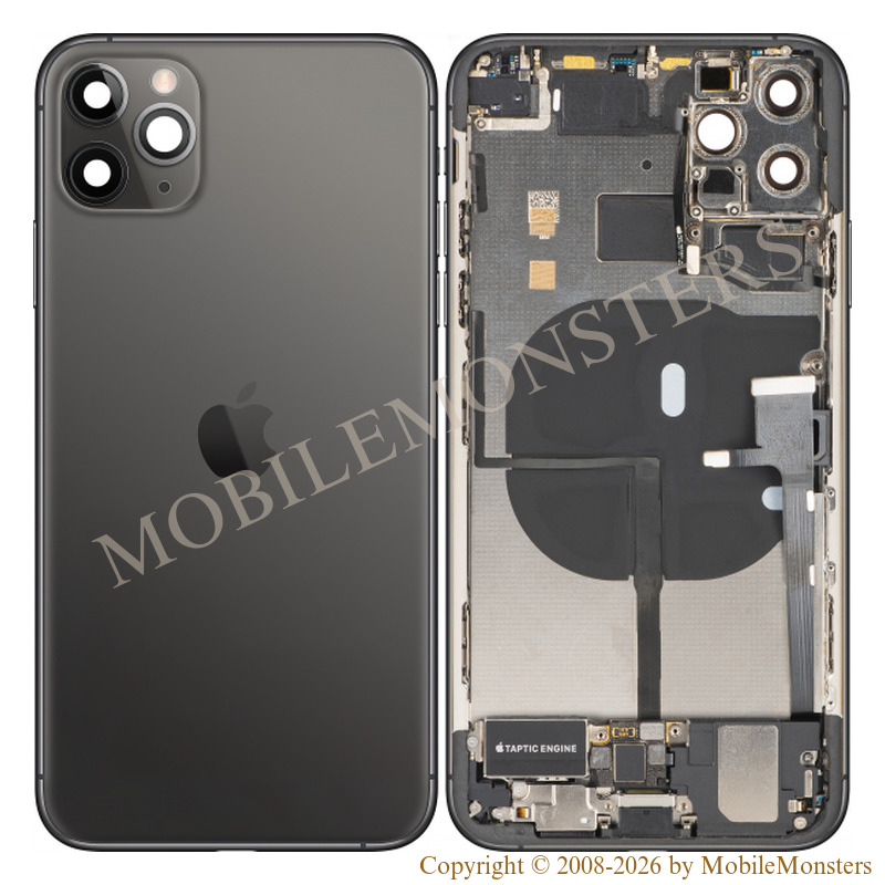 Cover iPhone 11 Pro Max (A2218) Middle cover, Battery cover, (Used condition A) Black Cover iPhone 11 Pro Max (A2218) Middle cover, Battery cover, (Used condition A) Black