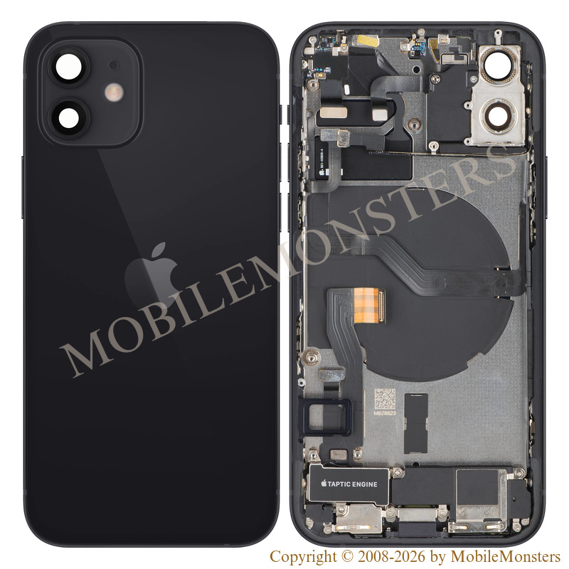 Cover iPhone 12 (A2403) Battery cover (Used condition A) Black Cover iPhone 12 (A2403) Battery cover (Used condition A) Black