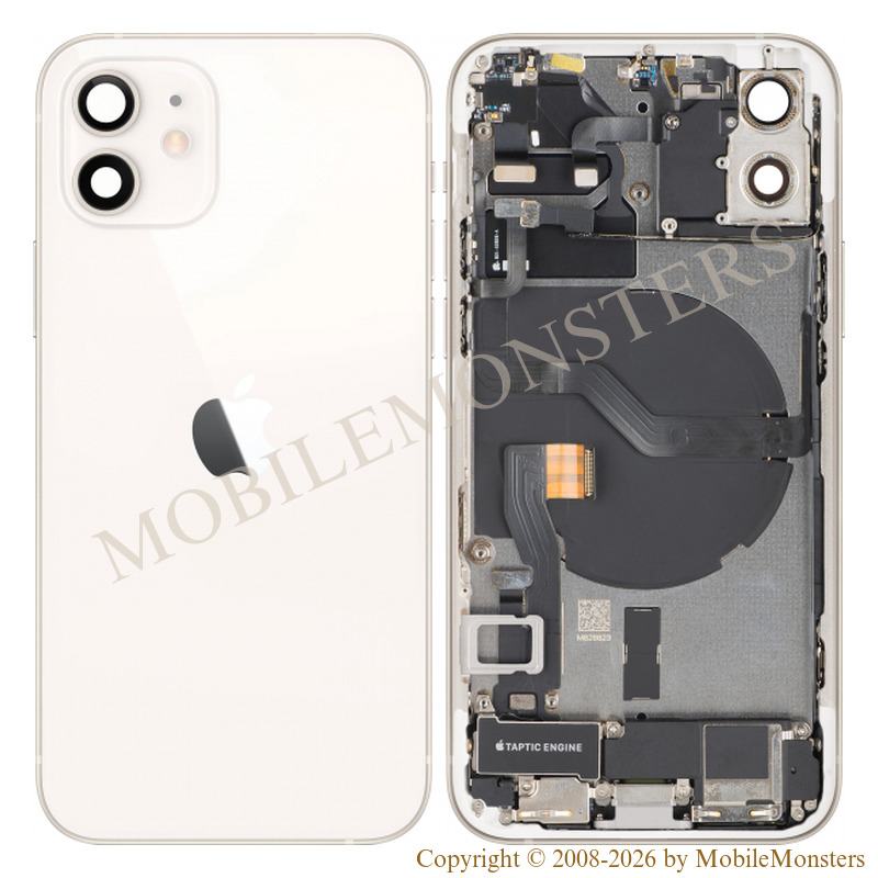 Cover iPhone 12 (A2403) Middle cover, Battery cover, (Used condition A) White Cover iPhone 12 (A2403) Middle cover, Battery cover, (Used condition A) White