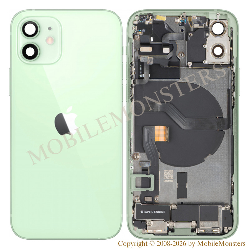 Корпус iPhone 12 (A2403) Средняя часть, Крышка батареи, (Пользованый состояние А) Зеленый Корпус iPhone 12 (A2403) Средняя часть, Крышка батареи, (Пользованый состояние А) Зеленый