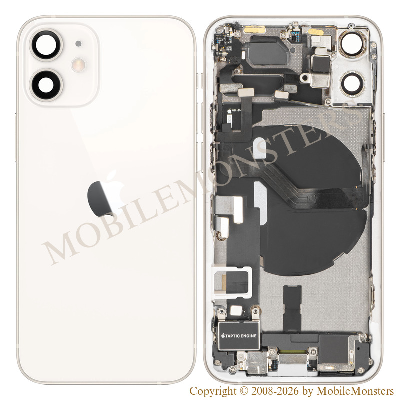 Cover iPhone 12 Mini (A2399) Battery cover (Used condition A) White Cover iPhone 12 Mini (A2399) Battery cover (Used condition A) White