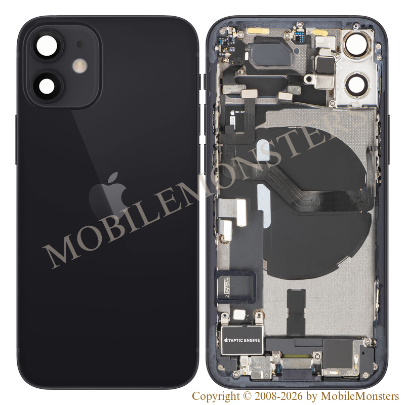Cover iPhone 12 Mini (A2399) Battery cover (Used condition A) Black Cover iPhone 12 Mini (A2399) Battery cover (Used condition A) Black