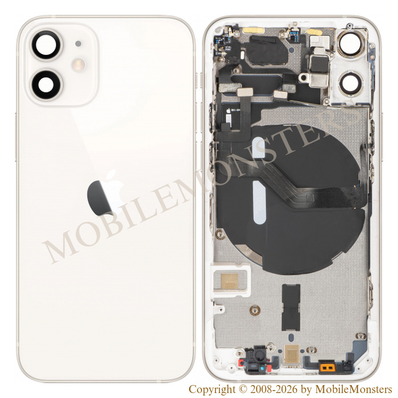 Cover iPhone 12 Mini (A2399) Middle cover, Battery cover, (Used condition A) White Cover iPhone 12 Mini (A2399) Middle cover, Battery cover, (Used condition A) White
