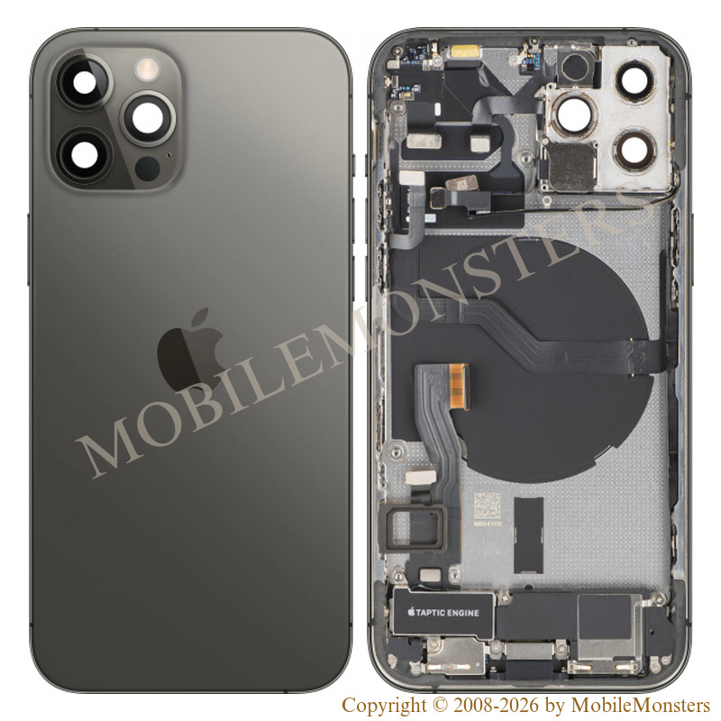 Cover iPhone 12 Pro (A2407) Middle cover, Battery cover, (Used condition A) Black Cover iPhone 12 Pro (A2407) Middle cover, Battery cover, (Used condition A) Black