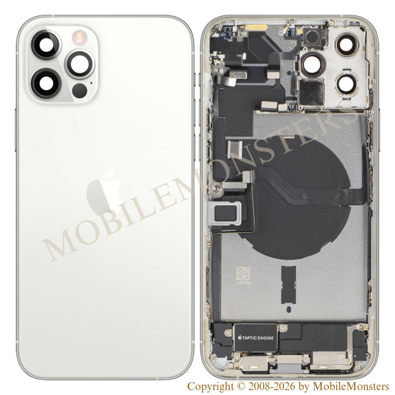 Cover iPhone 12 Pro Max (A2411) Middle cover, Battery cover, (Used condition A) White Cover iPhone 12 Pro Max (A2411) Middle cover, Battery cover, (Used condition A) White