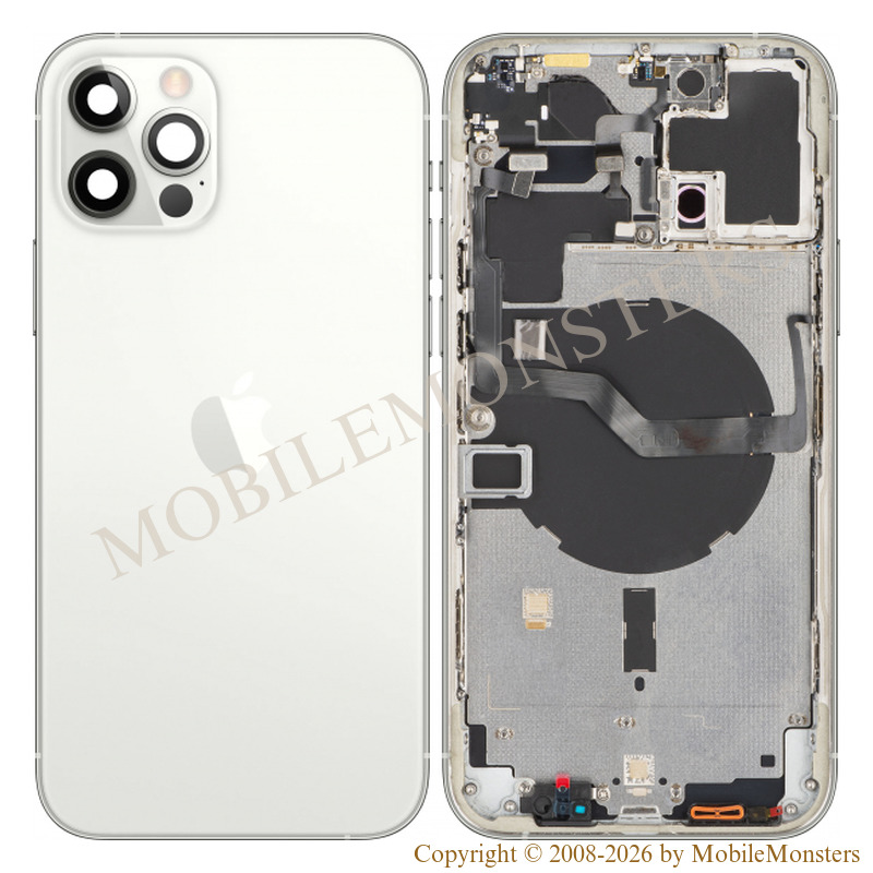 Cover iPhone 12 Pro Max (A2411) Middle cover, Battery cover, (Used condition A) White Cover iPhone 12 Pro Max (A2411) Middle cover, Battery cover, (Used condition A) White