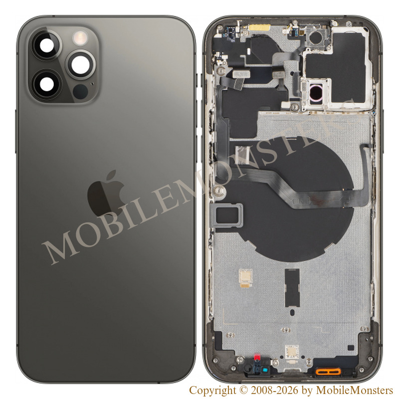 Cover iPhone 12 Pro Max (A2411) Middle cover, Battery cover, (Used condition A) Black Cover iPhone 12 Pro Max (A2411) Middle cover, Battery cover, (Used condition A) Black