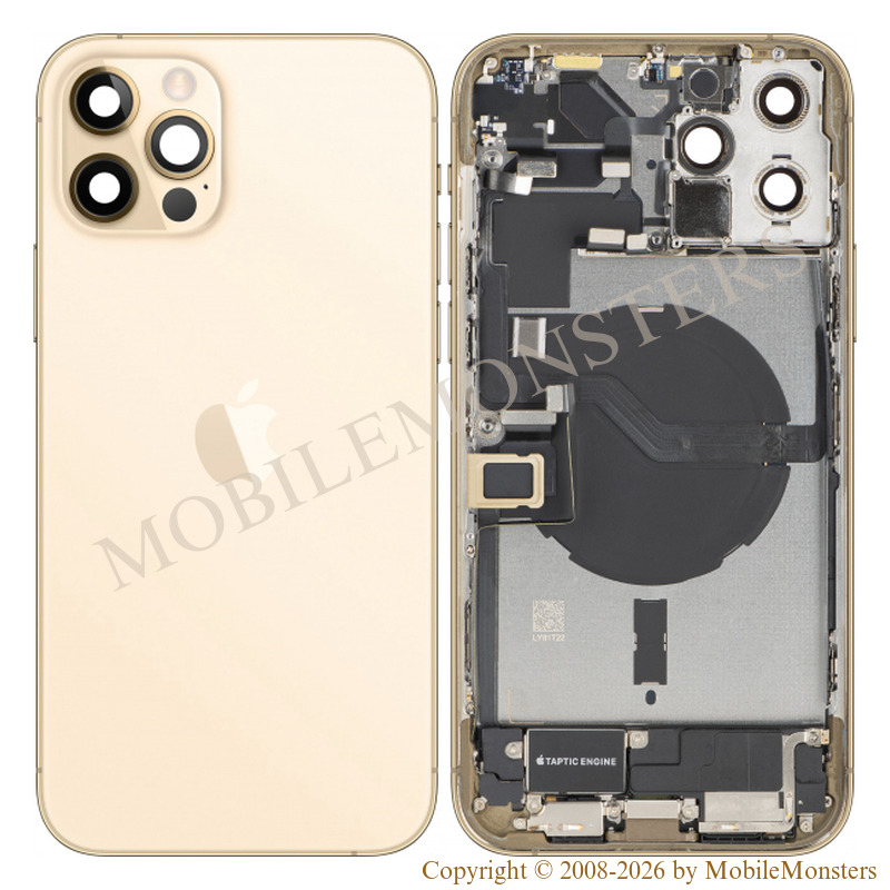 Cover iPhone 12 Pro Max (A2411) Middle cover, Battery cover, (Used condition A) Gold Cover iPhone 12 Pro Max (A2411) Middle cover, Battery cover, (Used condition A) Gold