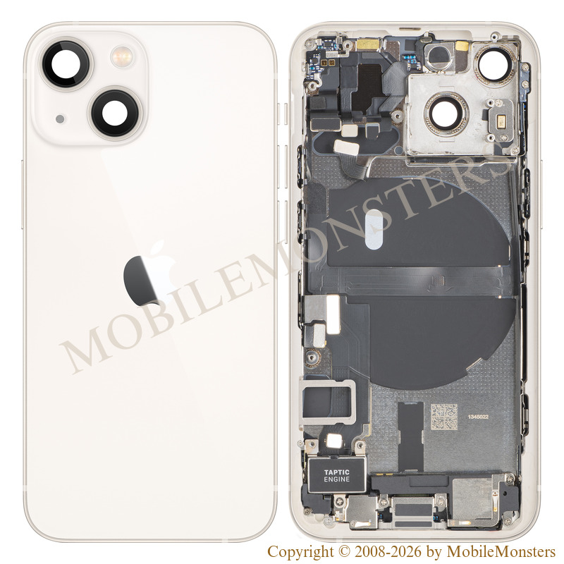 Cover iPhone 13 Mini (A2628) Battery cover (Used condition A) White Cover iPhone 13 Mini (A2628) Battery cover (Used condition A) White