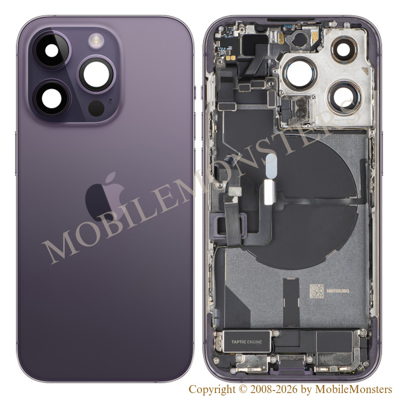 Корпус iPhone 14 Pro (A2890) Средняя часть Крышка батареи Фиолетовая Корпус iPhone 14 Pro (A2890) Средняя часть Крышка батареи Фиолетовая