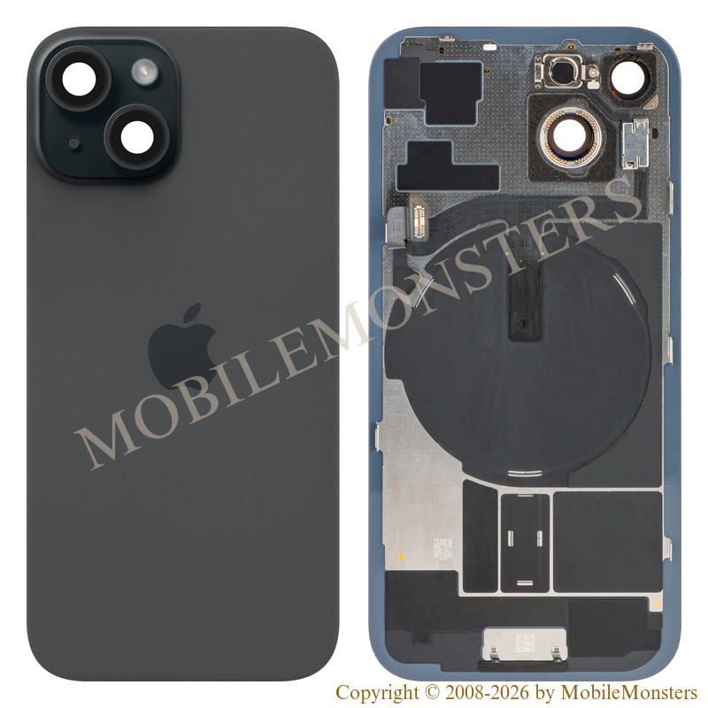 Cover iPhone 15 Battery cover (Used condition A) Black Cover iPhone 15 Battery cover (Used condition A) Black