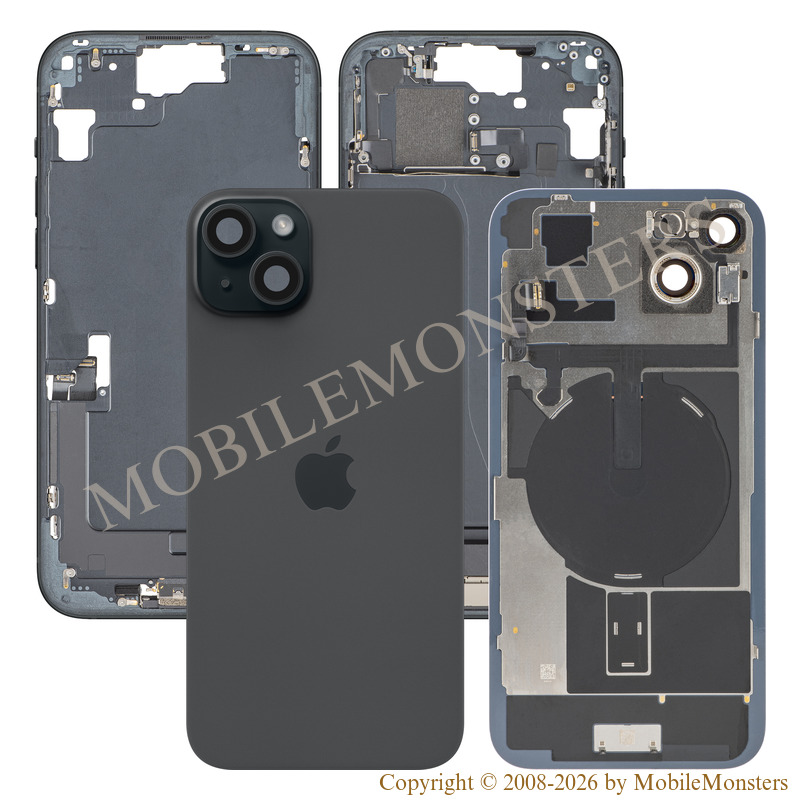 Cover iPhone 15 Plus Battery cover (Used condition A) Black Cover iPhone 15 Plus Battery cover (Used condition A) Black