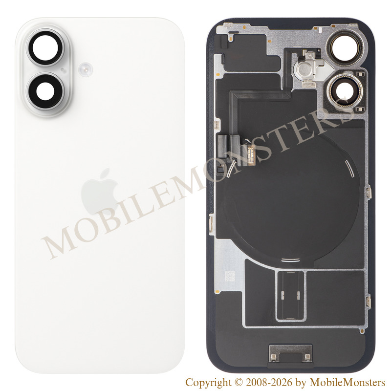 Cover iPhone 16 Battery cover (Used condition A) White Cover iPhone 16 Battery cover (Used condition A) White