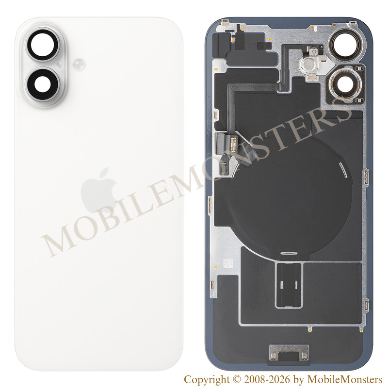 Cover iPhone 16 Plus Battery cover (Used condition A) White Cover iPhone 16 Plus Battery cover (Used condition A) White