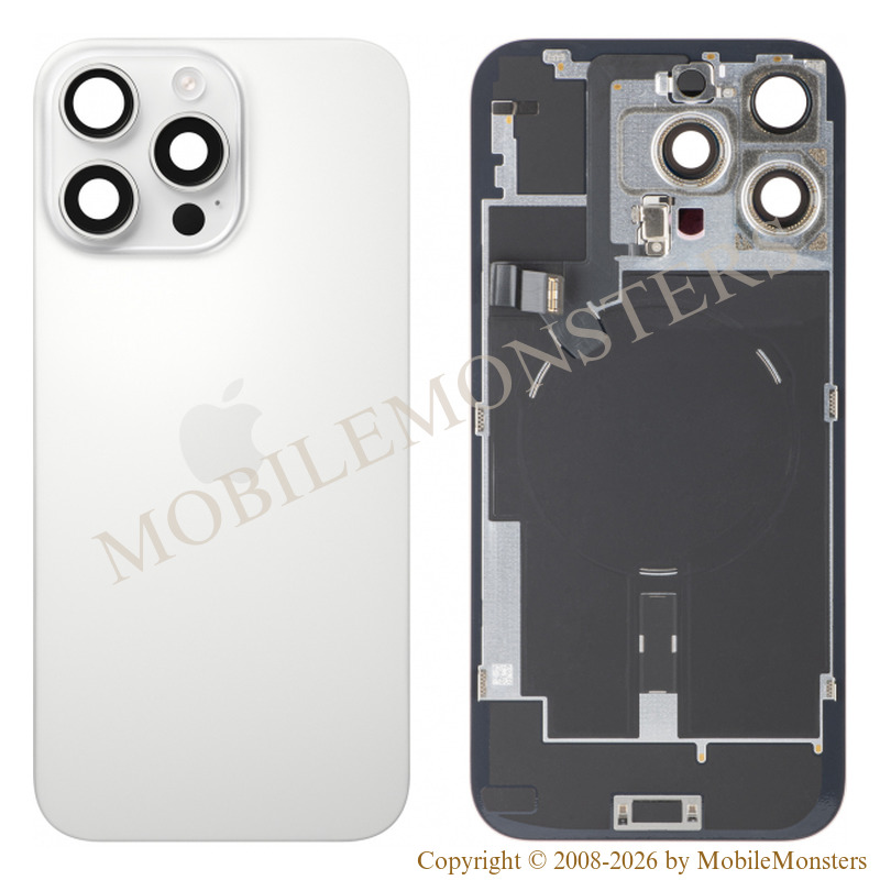 Cover iPhone 16 Pro Max Battery cover (Used condition A) White Cover iPhone 16 Pro Max Battery cover (Used condition A) White