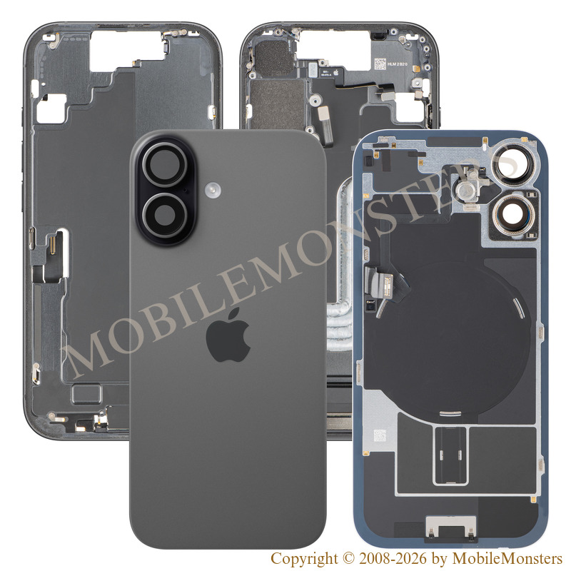 Korpuss iPhone 17 Baterijas vāciņš Videja daļa (Lietots A stavoklis) Melnā Korpuss iPhone 17 Baterijas vāciņš Videja daļa (Lietots A stavoklis) Melnā