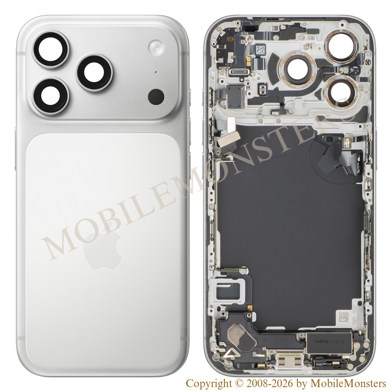 Cover iPhone 17 Pro Battery cover Middle cover (Used condition A) Silver Cover iPhone 17 Pro Battery cover Middle cover (Used condition A) Silver