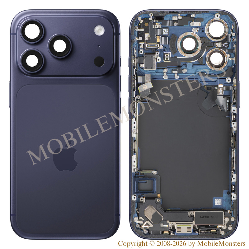 Cover iPhone 17 Pro Battery cover Middle cover (Used condition A) Blue Cover iPhone 17 Pro Battery cover Middle cover (Used condition A) Blue