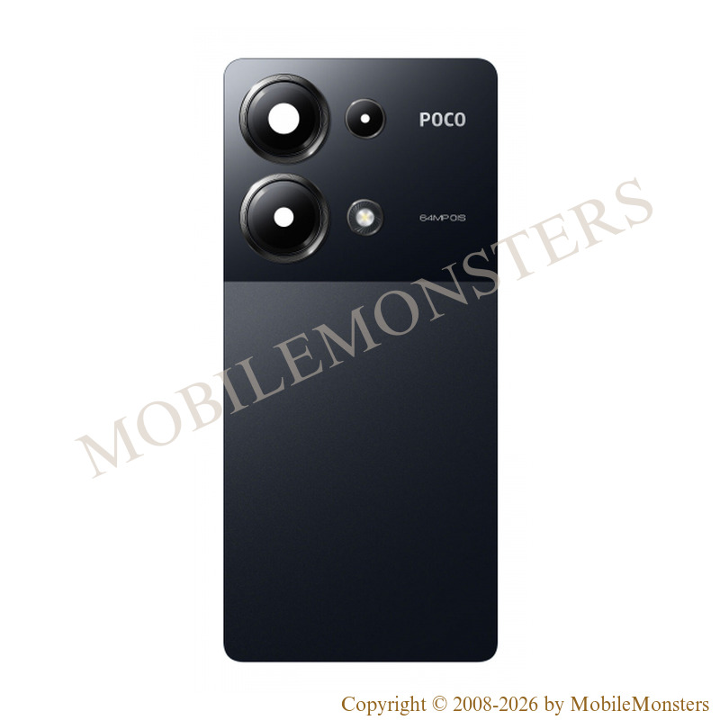 Korpuss Xiaomi Poco M6 Pro (2312FPCA6G) Baterijas vāciņš (Service pack) Melns Korpuss Xiaomi Poco M6 Pro (2312FPCA6G) Baterijas vāciņš (Service pack) Melns